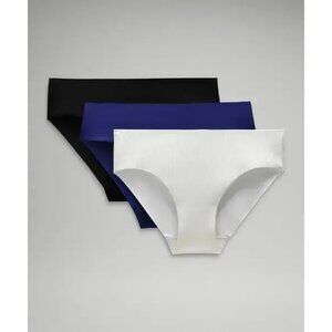 Lululemon Invisiwear Mid-Rise Bikini Underwear 3 Pack White/Blue/Black XXL